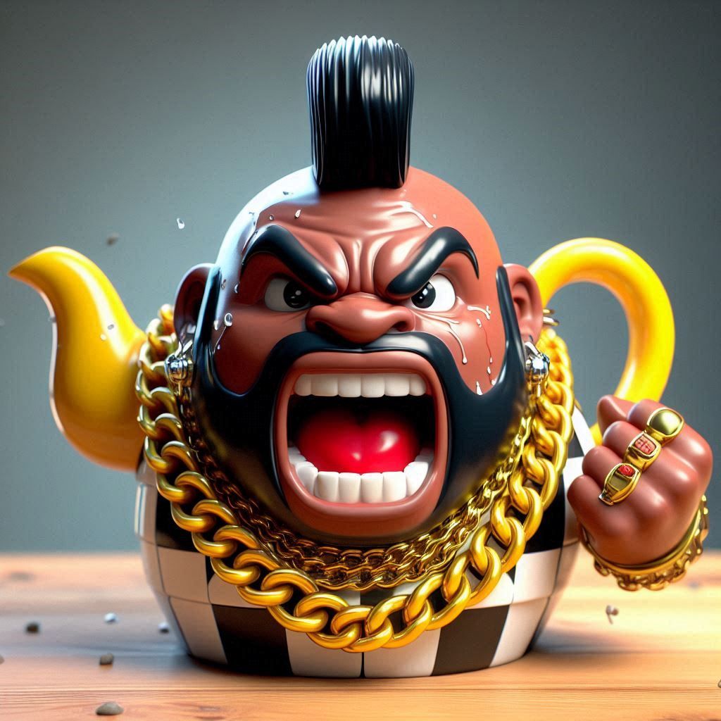 Mr. Teapot "I Pitty the fool who drinks coffee!"