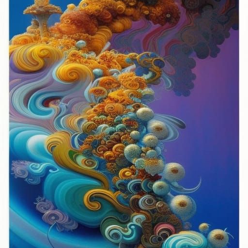 Elemental Fractal Art: Fire, Water, Air, Earth