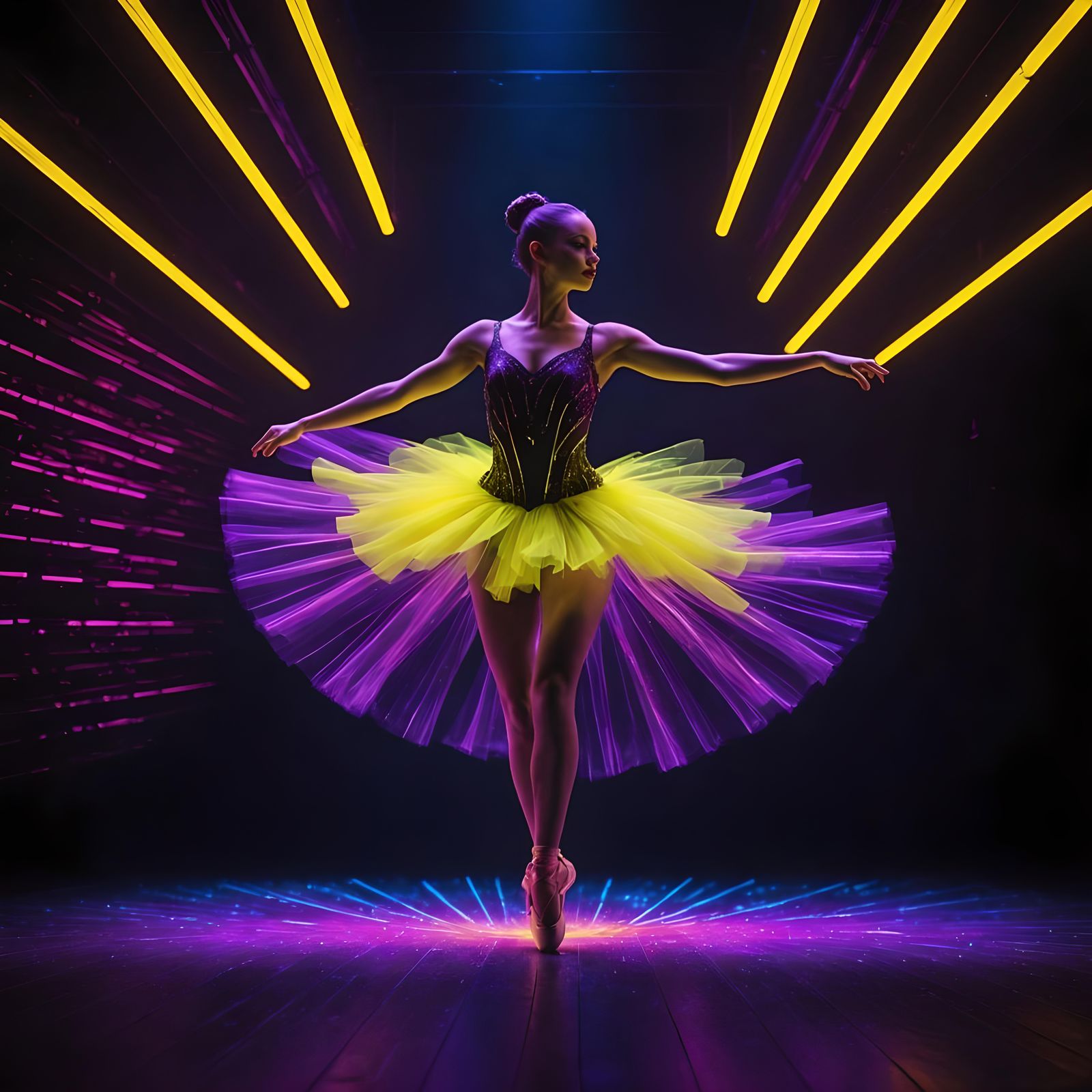 Neon ballerina 2.0  by @Richard Ferron Sage 