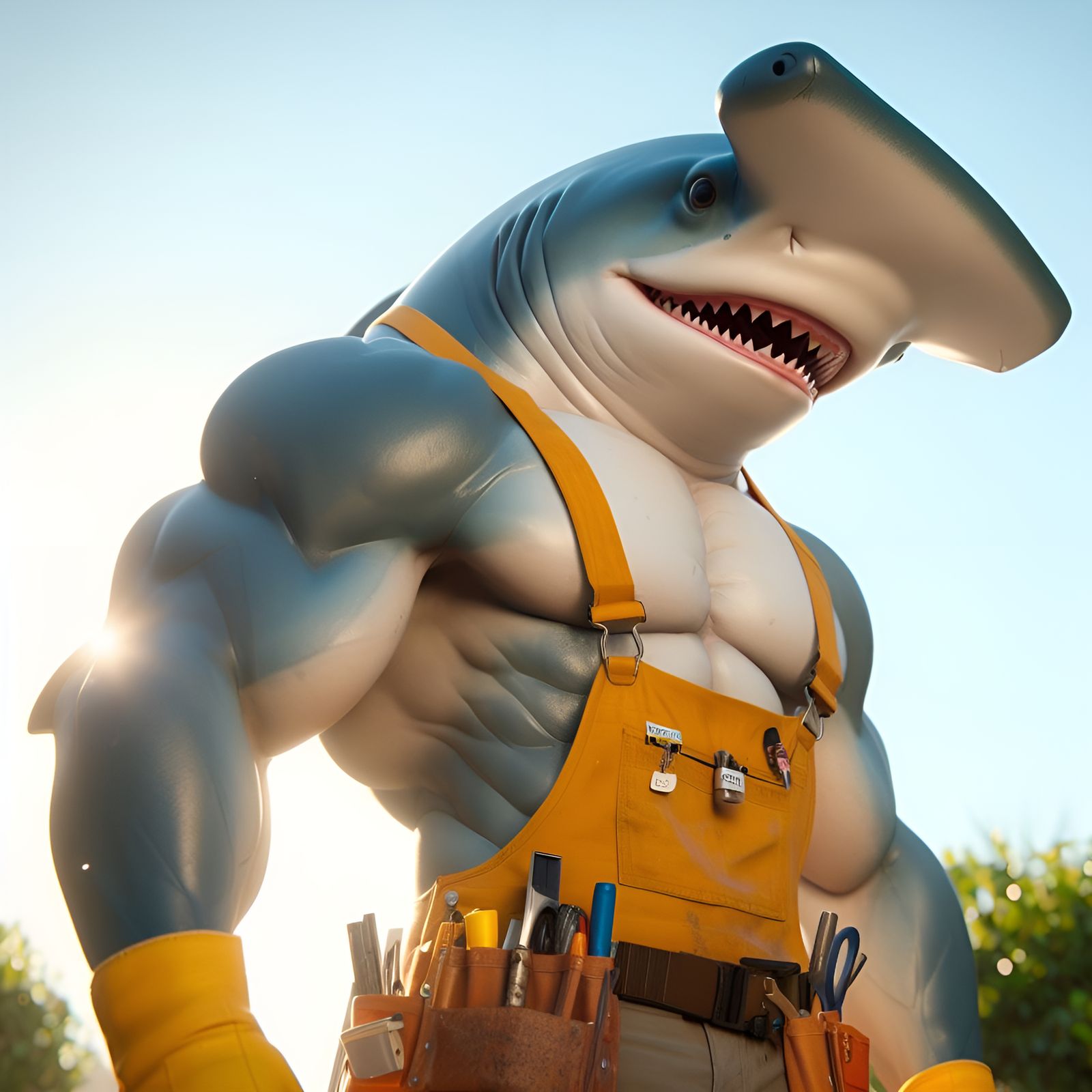 Hammerheads make the best construction sharks.