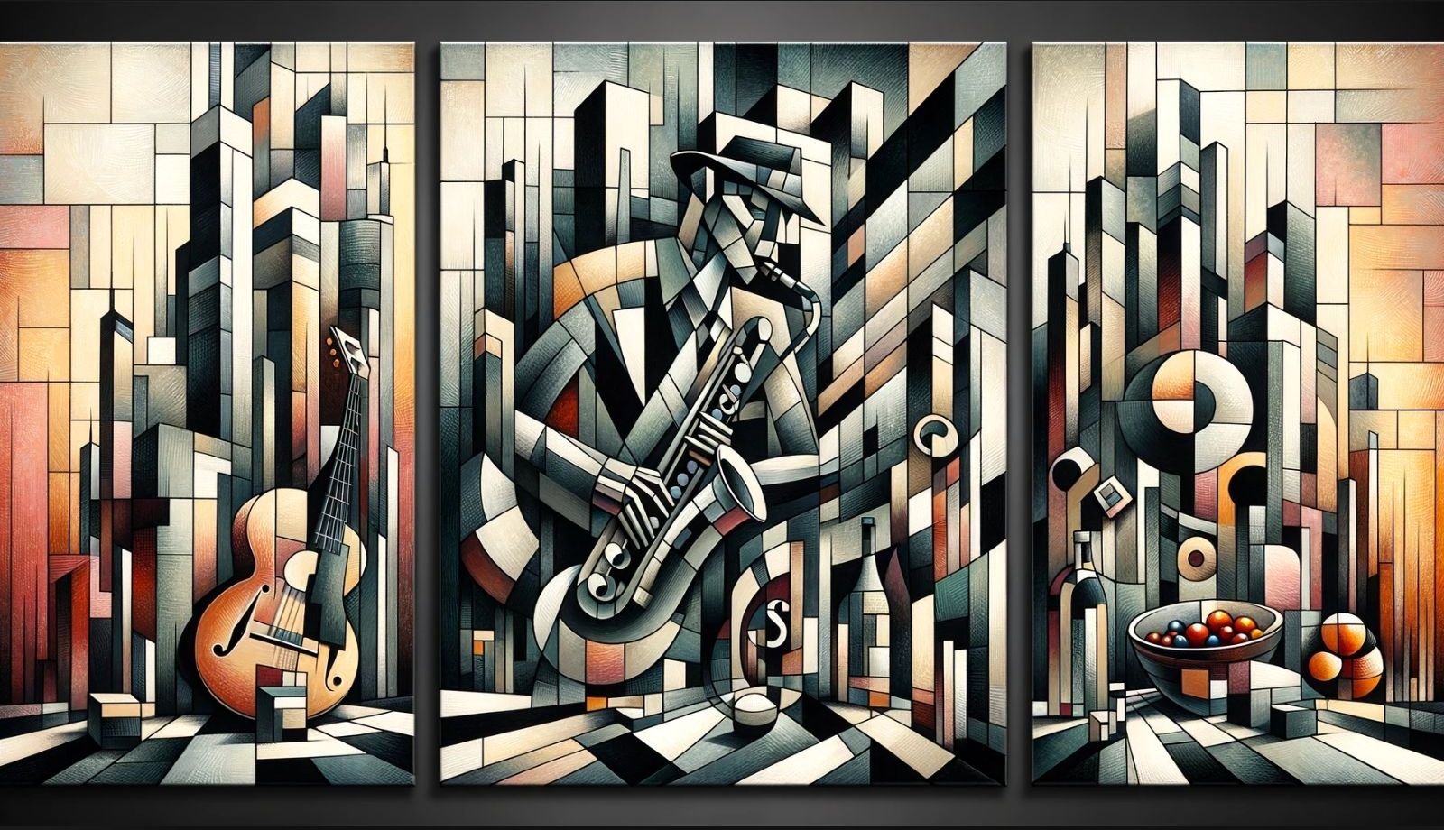 Triptych Cubism
