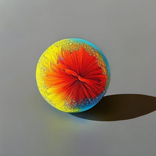 Buttercup crystal sphere