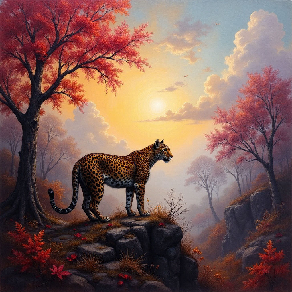 Leopard in Autumn