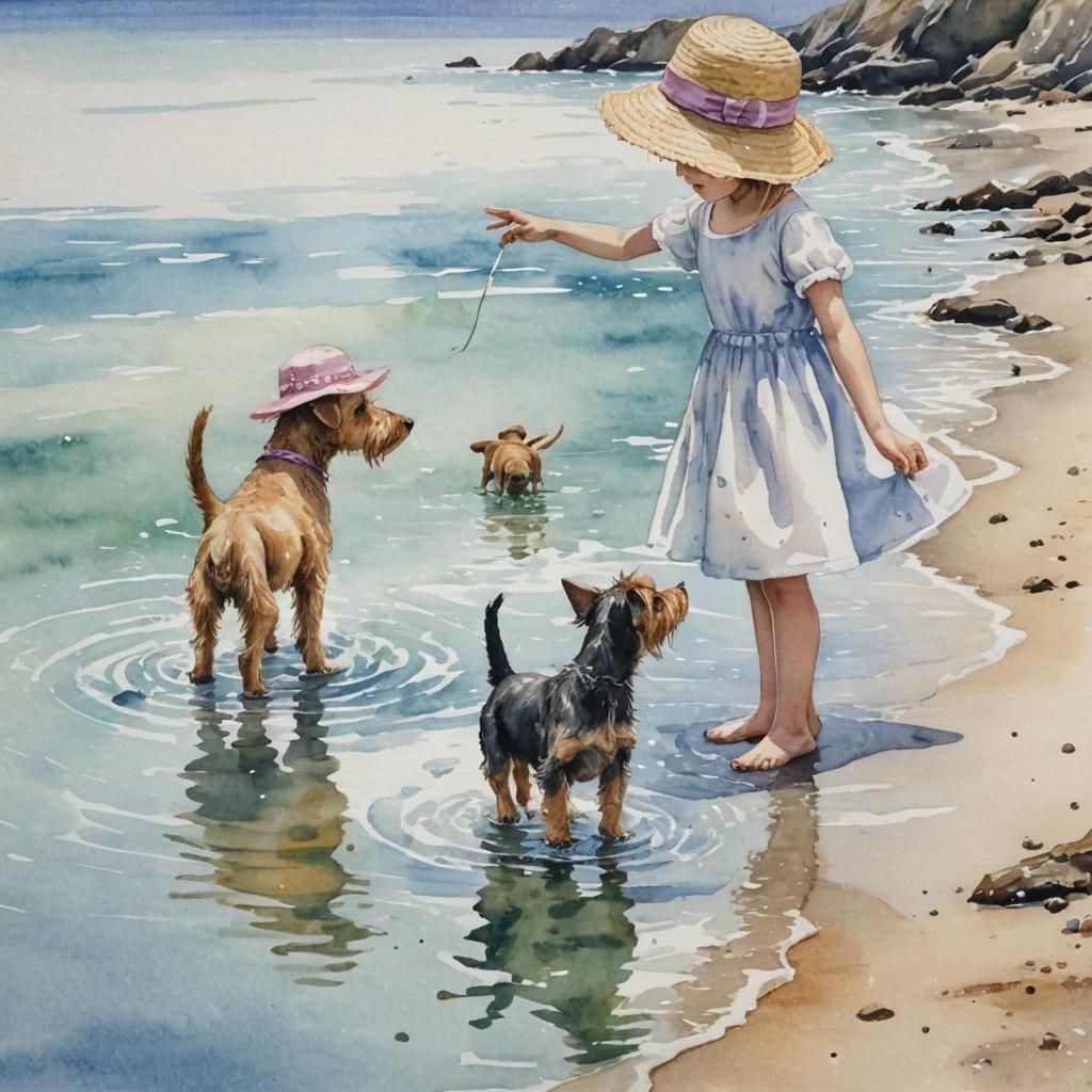 Paddling with friends.