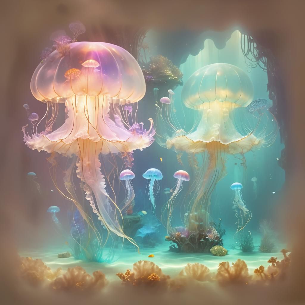 Pastel jellyfish 