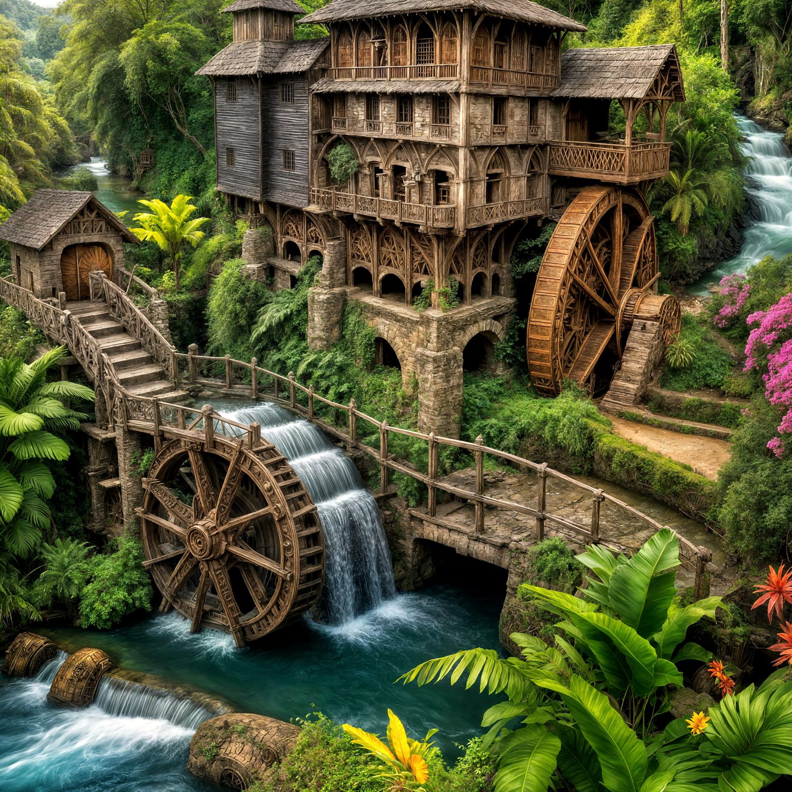 Wheel Falls Water Lodge  by @Eiluff Yu
