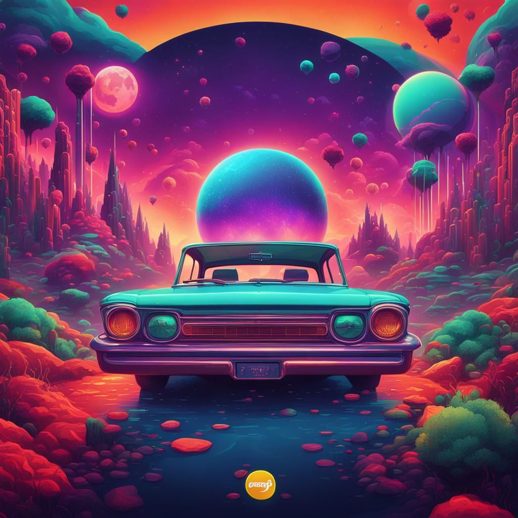 retro pop playlist spotify cover art. no text