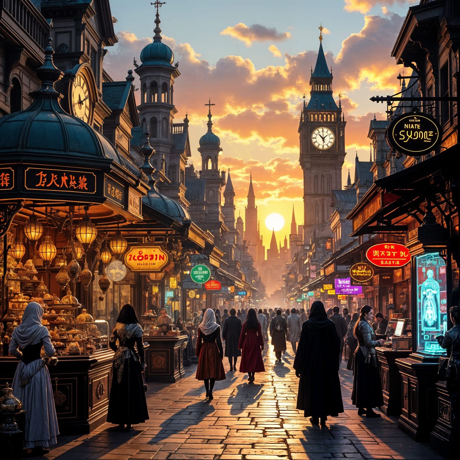 The time travelers market  by @Lantern in the Fog