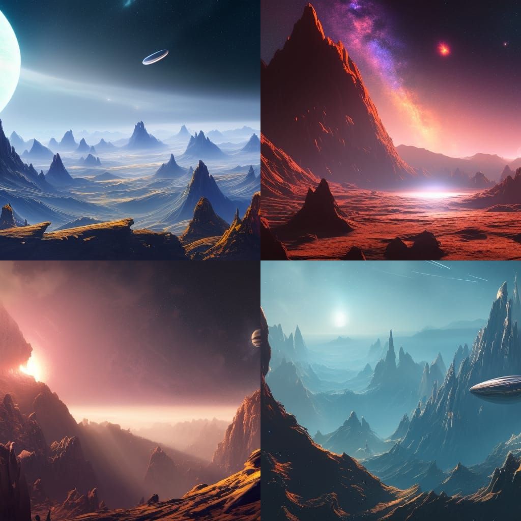 space landscape - AI Generated Artwork - NightCafe Creator