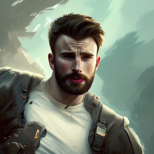 Chris Evans Fan art 1 - AI Generated Artwork - NightCafe Creator