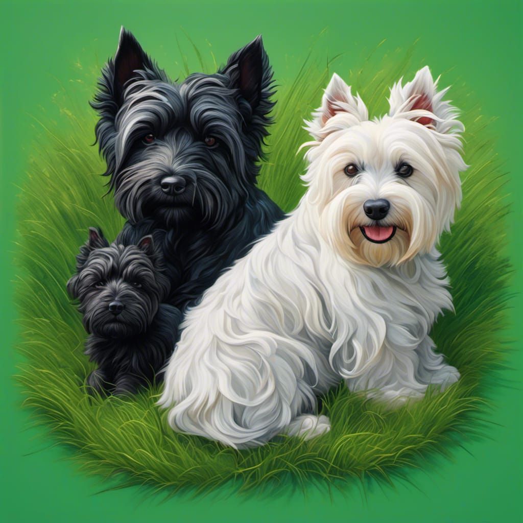 <lora:NC Hyperreal:1.0> Tao symbol made of two dogs curled t...
