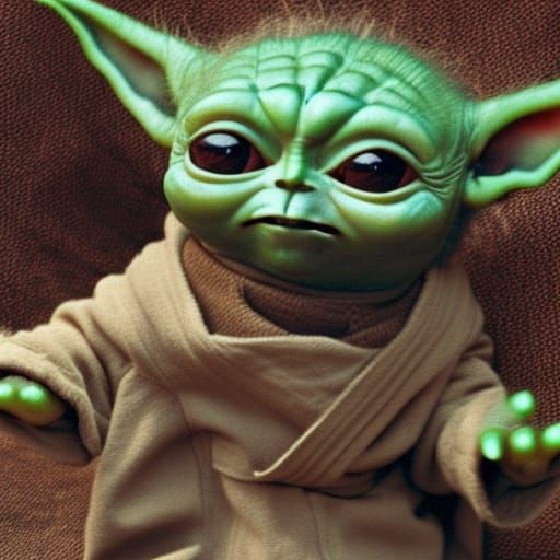 Baby Yoda is a Wookie - AI Generated Artwork - NightCafe Creator