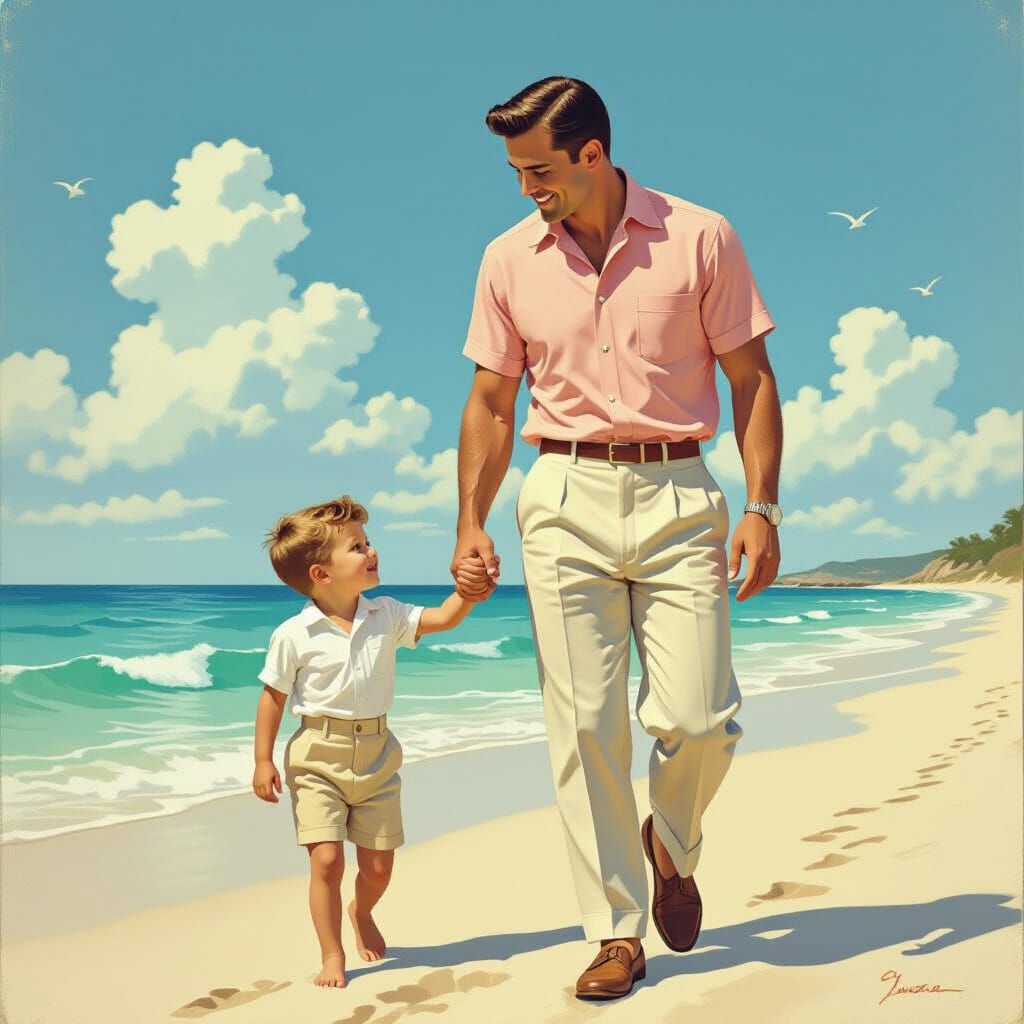 1950 man's fashion   by @Corn Clay