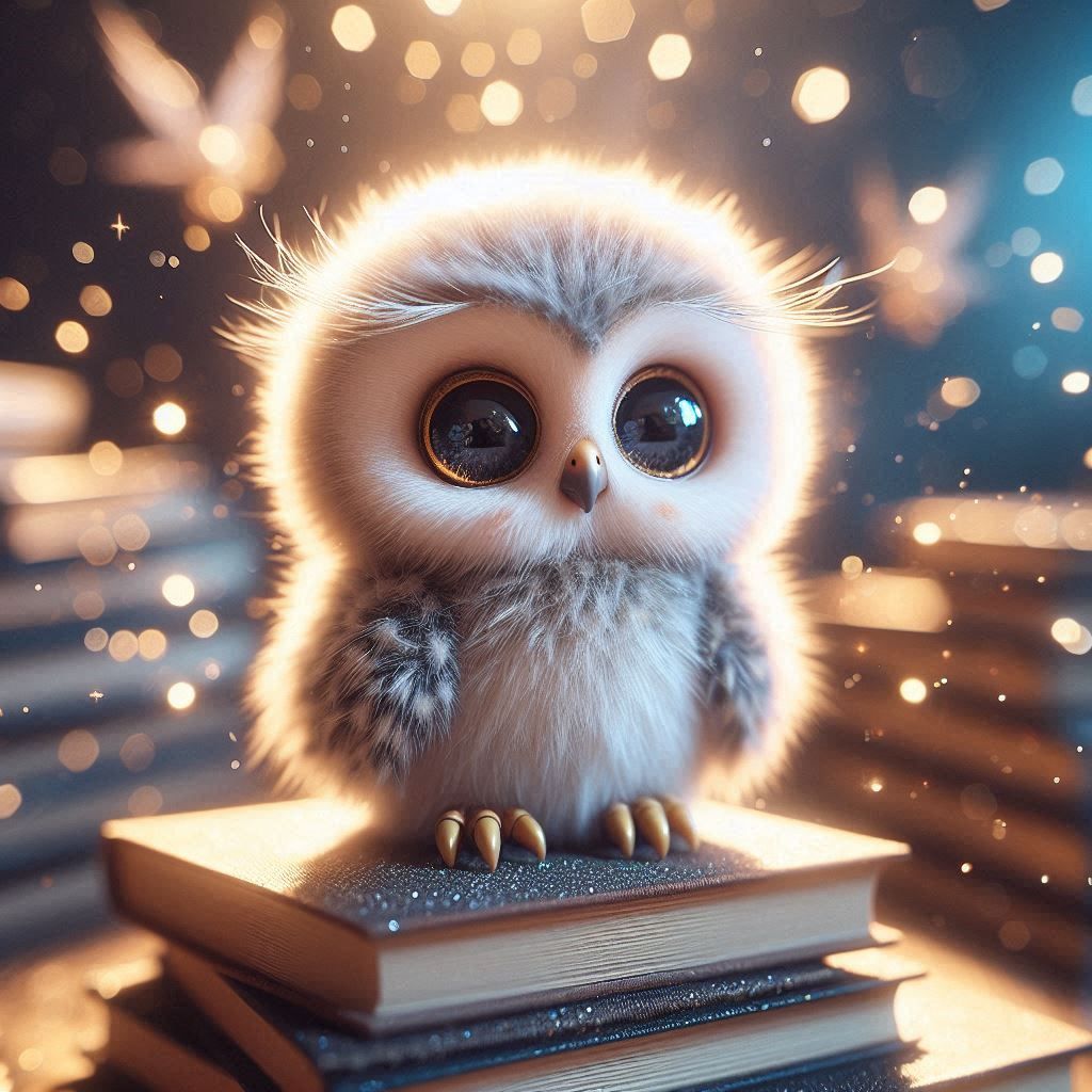 Cute library owls