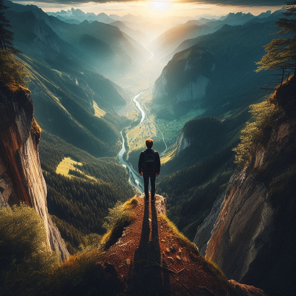 TREAT: I kept trying for trick, but the views from up here are too stunning