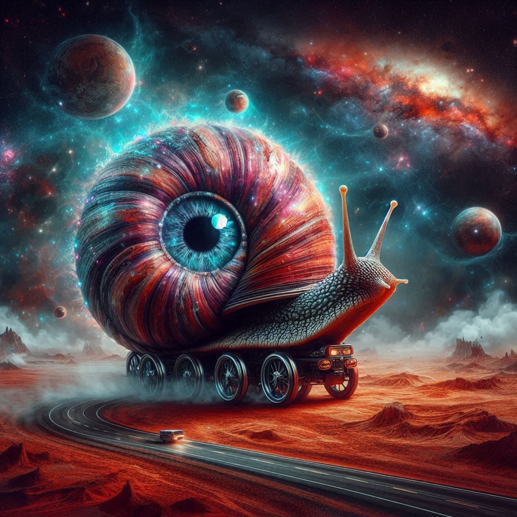Futuristic snail