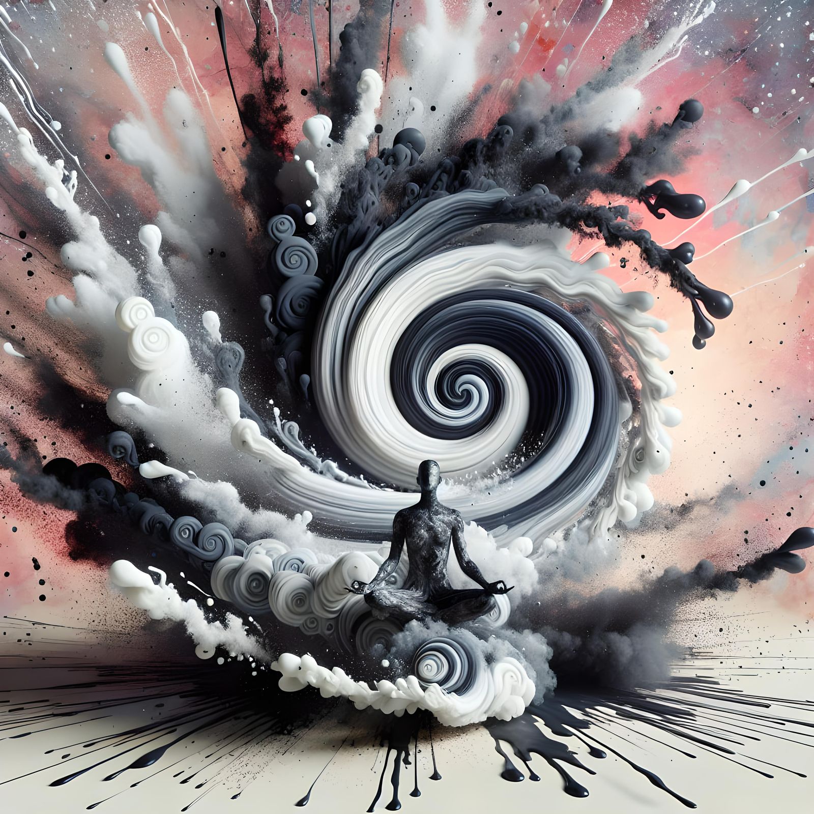 Inner peace, outer chaos  by @Mr. X