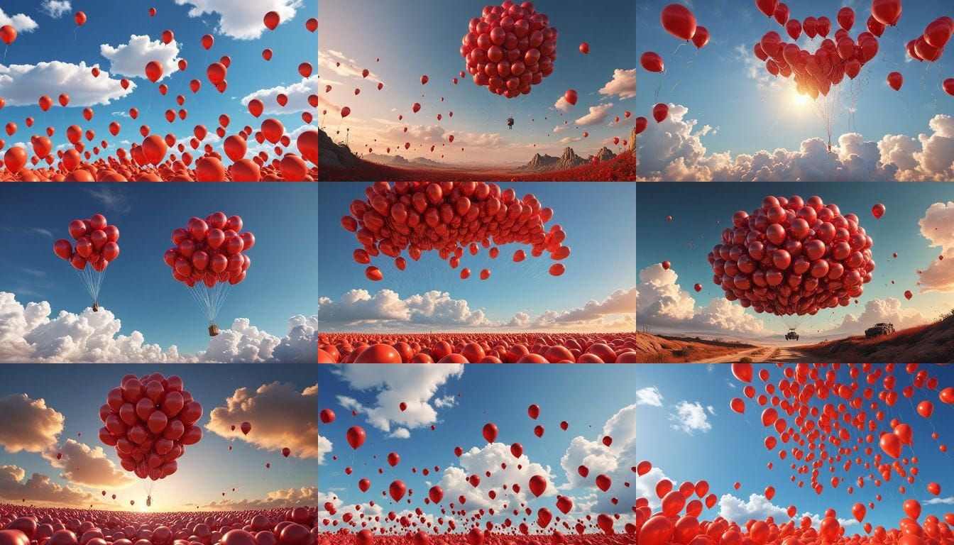 Ninety-nine red balloons