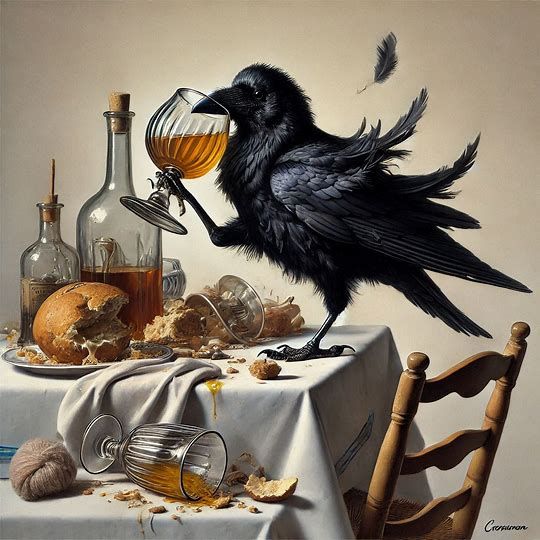 Quoth the Raven, well, maybe one more, a double, up.