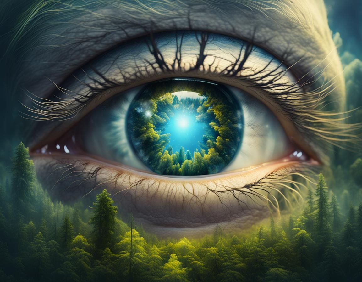 the eye of the forest  by @Nama