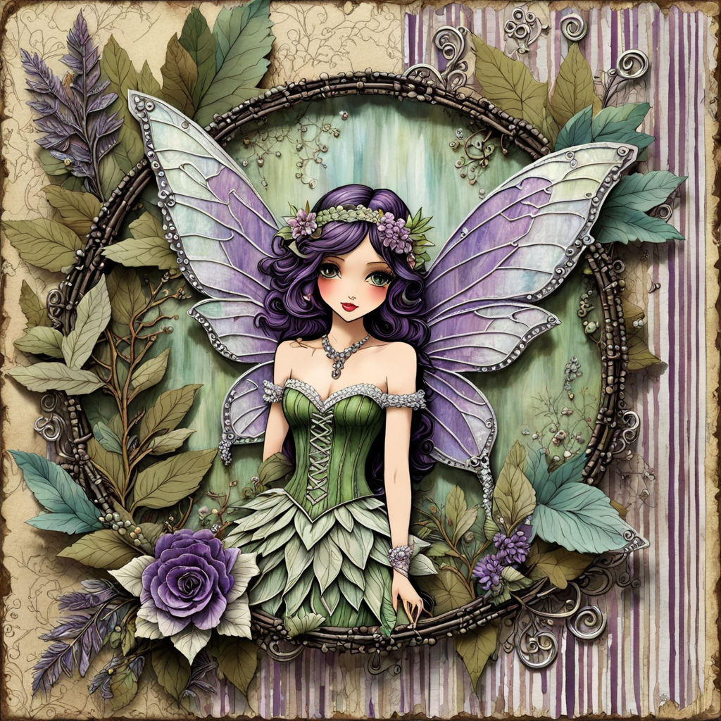Forest Fairy, Violet (Paper Craft)