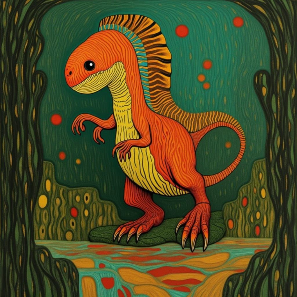 <lora:MARTIAN SWIRLS:1.0> Dinosaur zoo