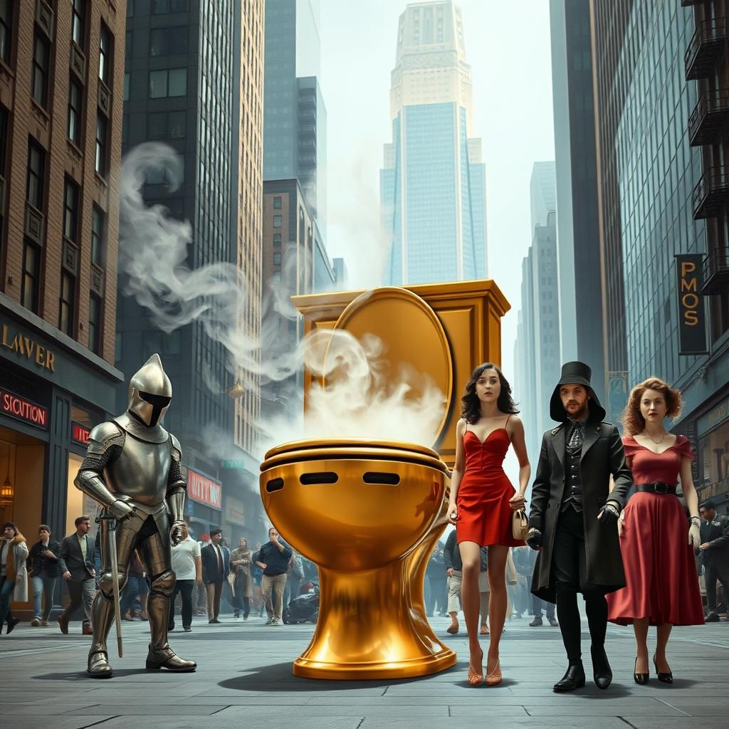 The solid gold time travelling loo.... because when you've got to go