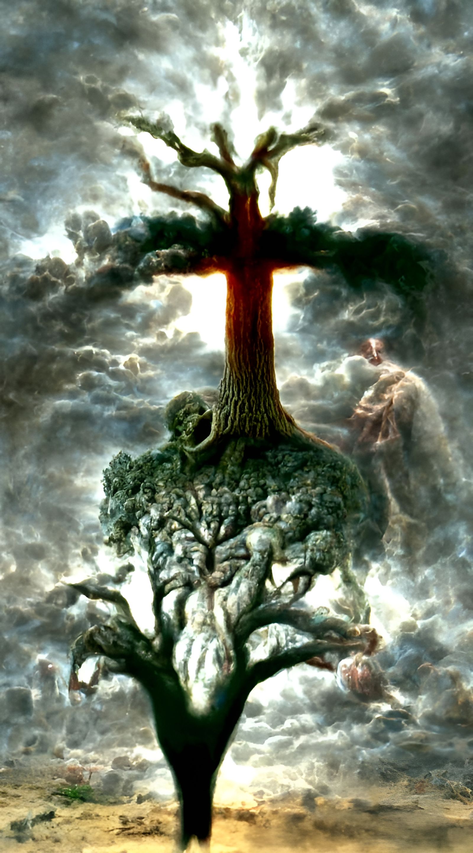 The tree of knowledge of good and evil - AI Generated Artwork ...