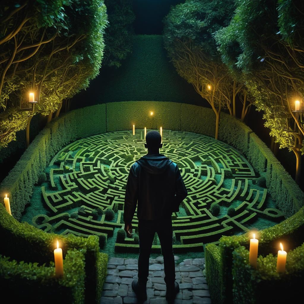 Getting lost in a mini labyrinth