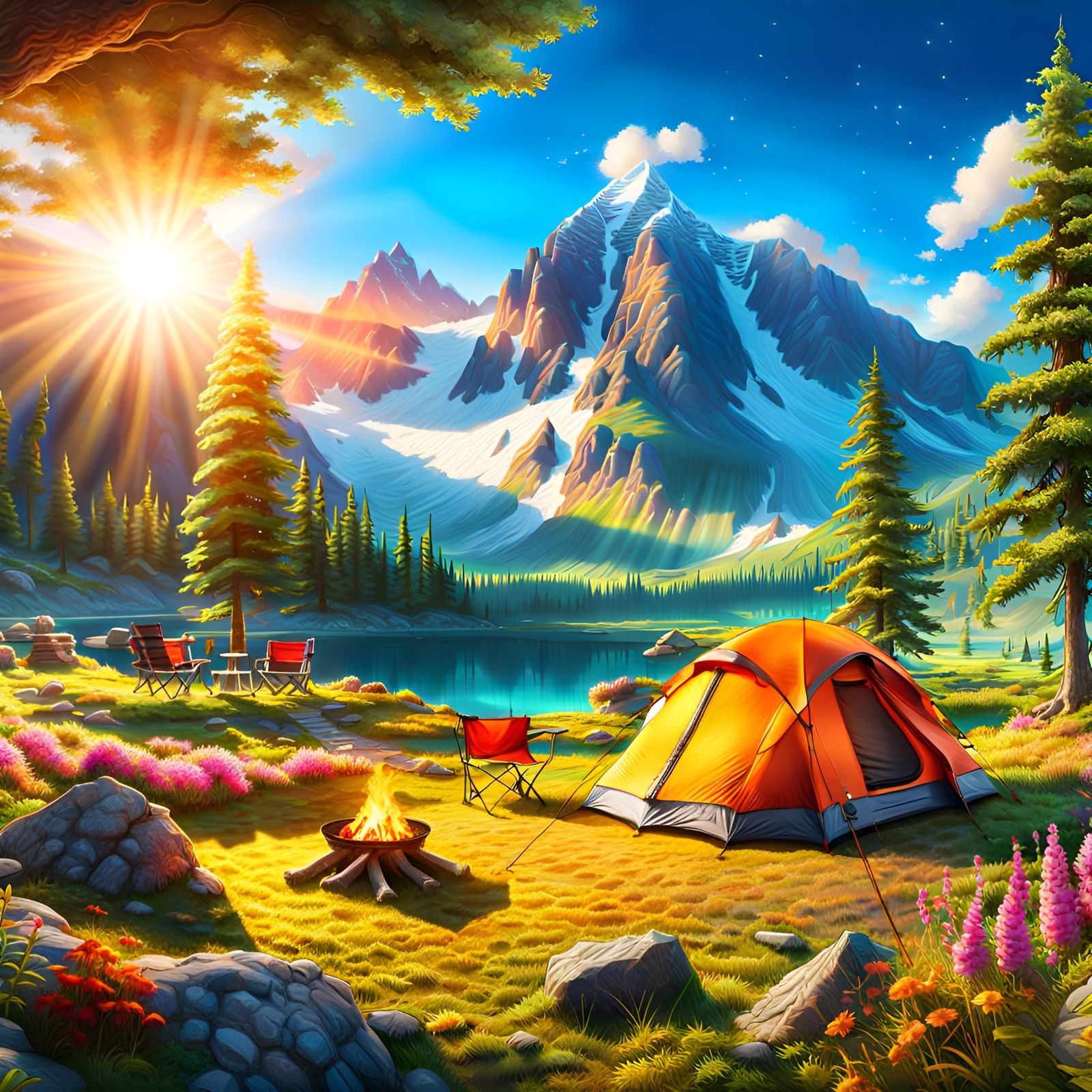 Happy Camper   by @Renbach