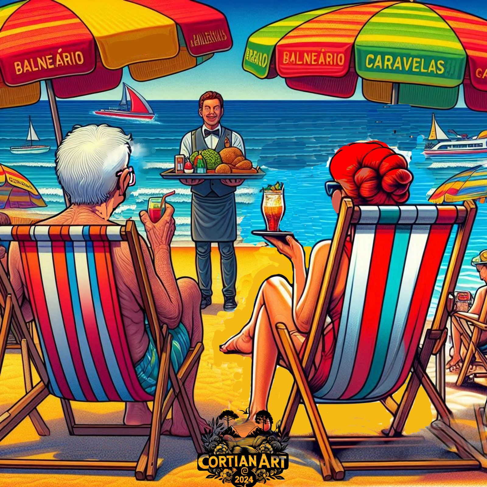 My mom and 2nd stepfather at the beach