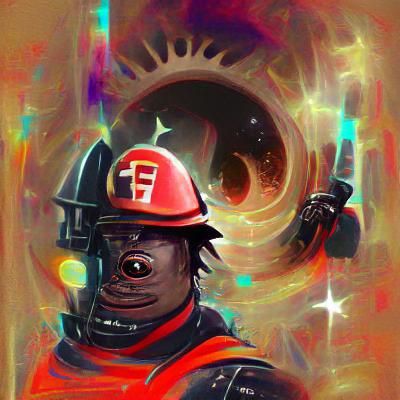 Eclectic Blackhole Firefighter