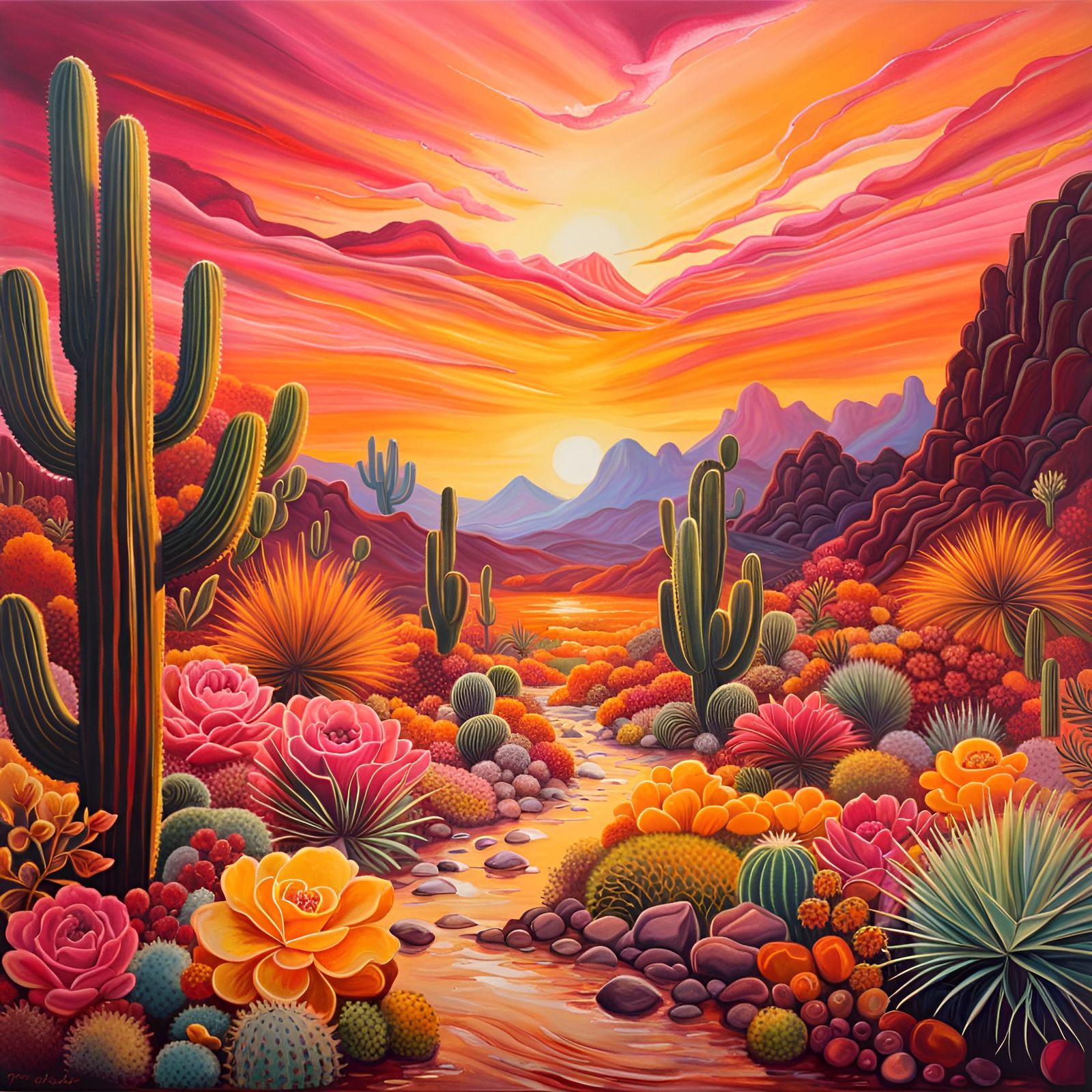 Ending the day with a beautiful desert sunset.  by @Queen Of Denial