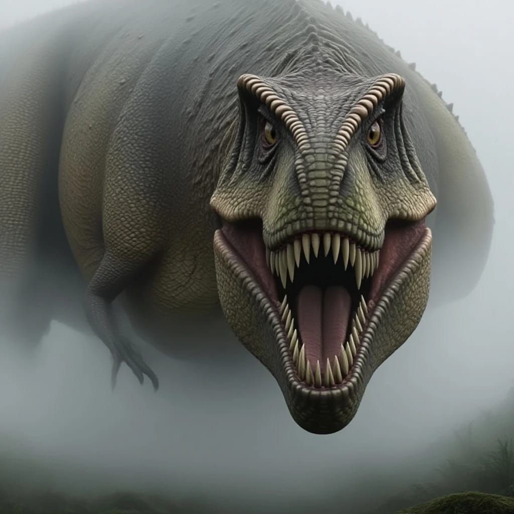 Terrifyingly realistic horror image of a scientifically accu...