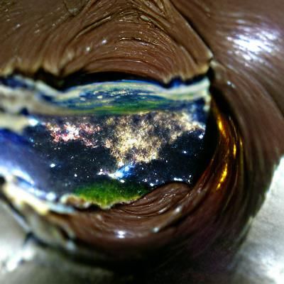 The earth from the milkyway