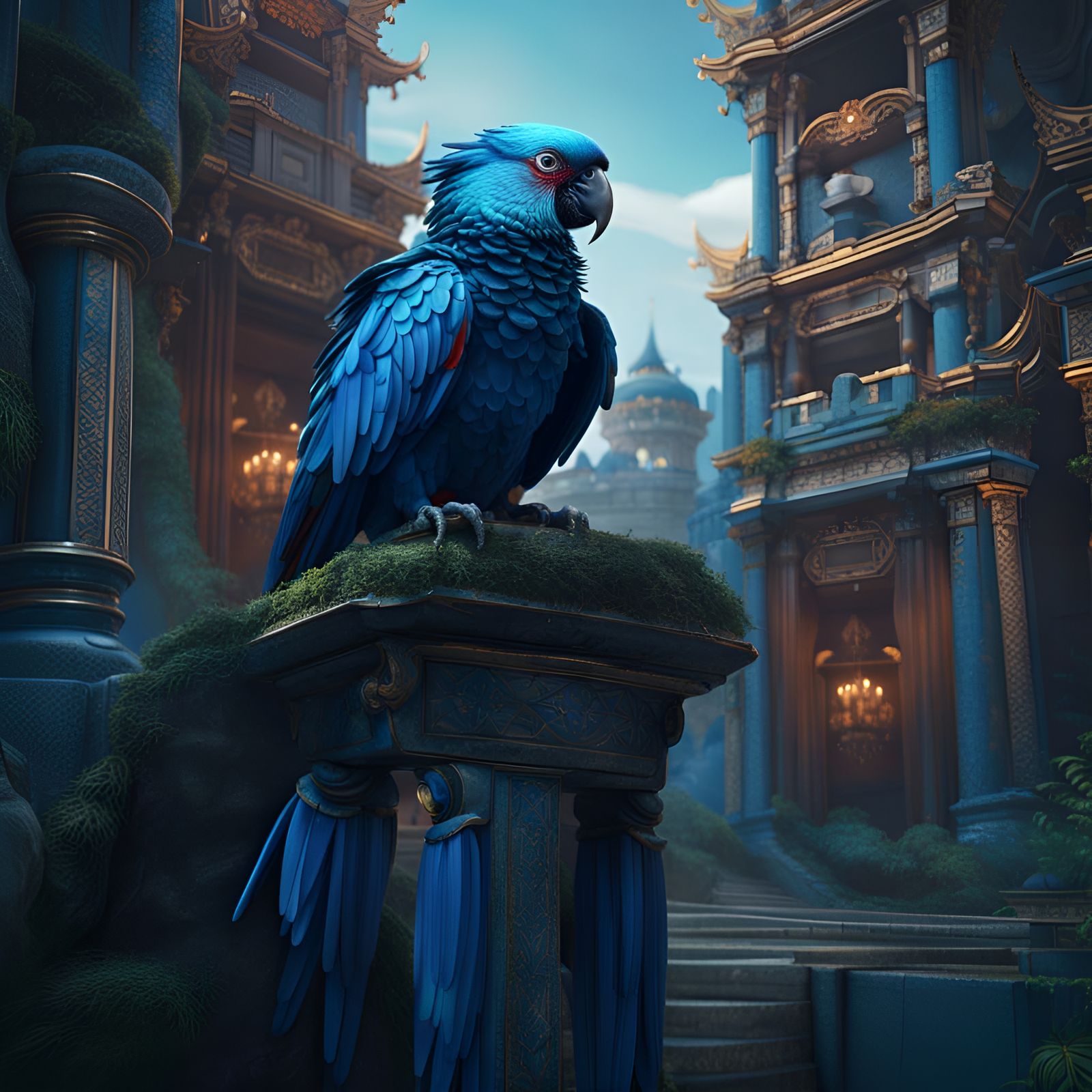 blue-Macau-parrot