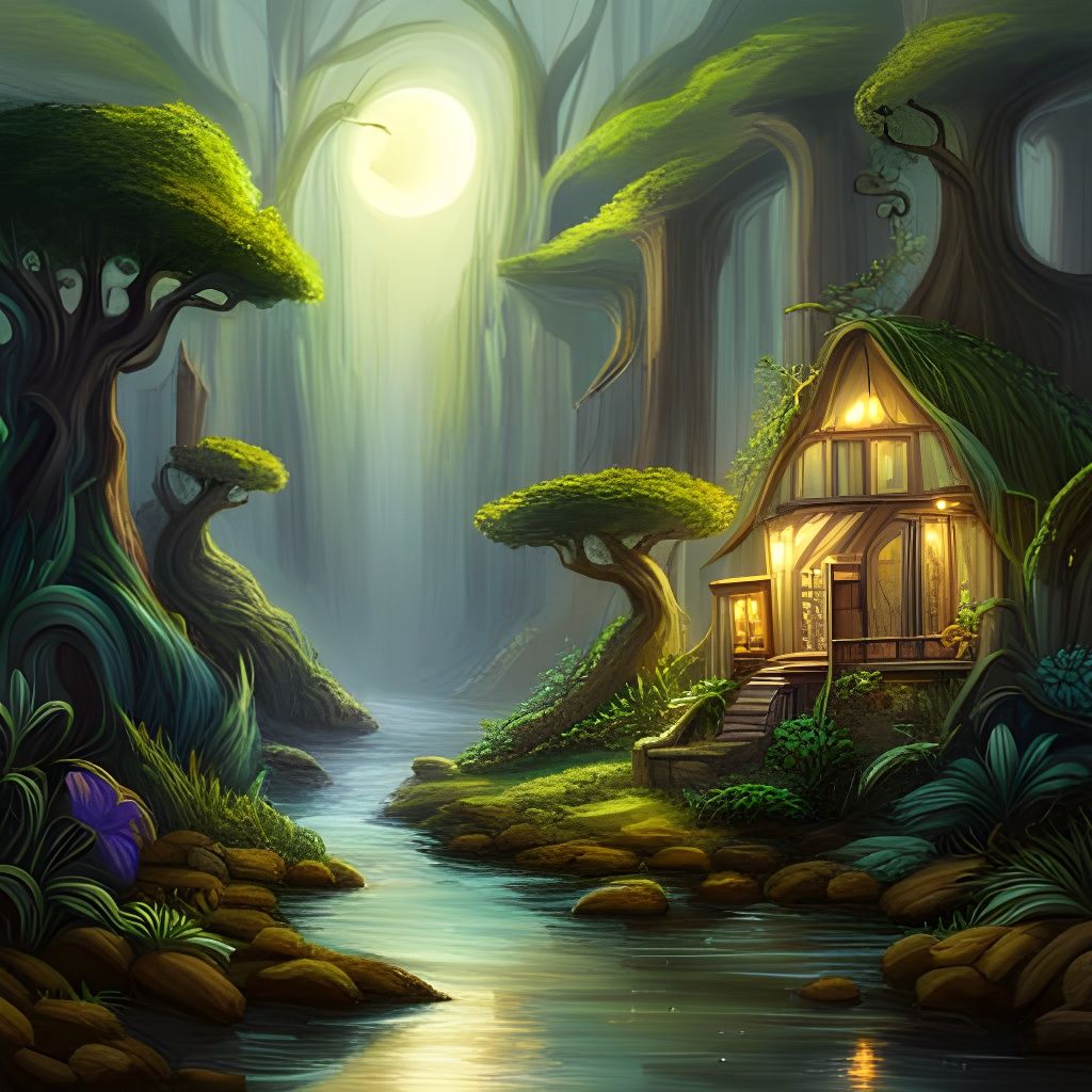 forest witch cottage  by @Nimwendil