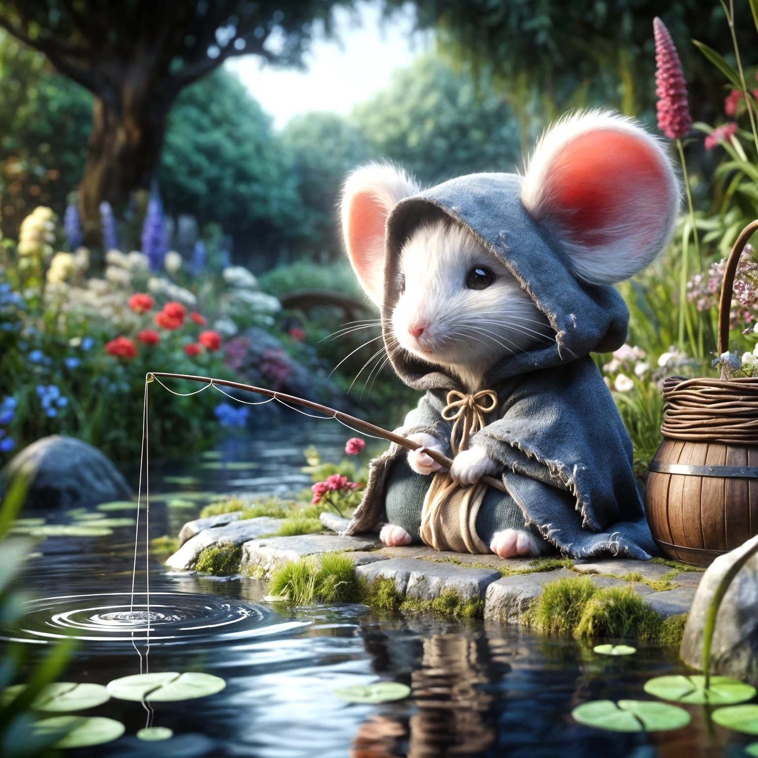Nibbles, el pequeño ratón toma otro descanso