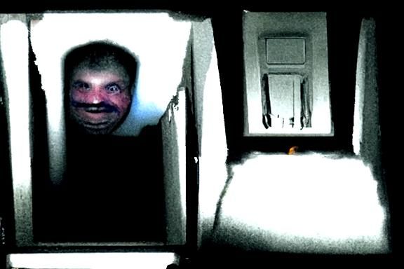 strange man hiding in closet