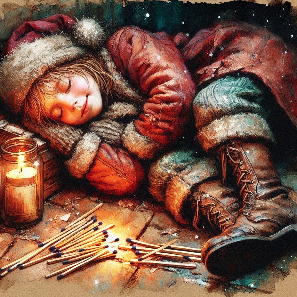 A girl with matches - Andersen's fairy tales