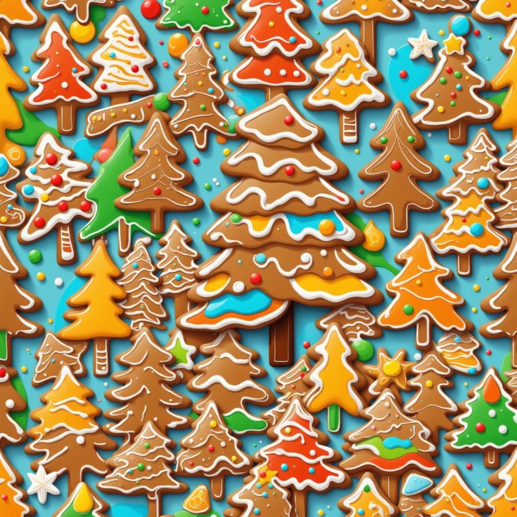 <lora:CHRISTMAS COOKIES:1.0> Cute puppies