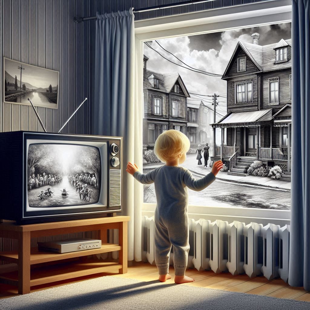Black and white tv means black and white world (despite our ...