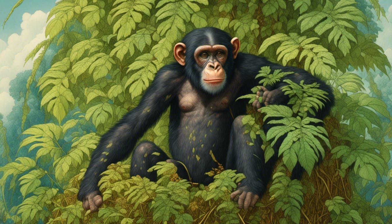 Chimp 1 - AI Generated Artwork - NightCafe Creator