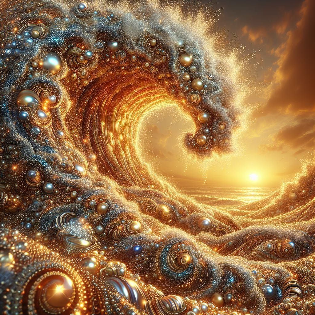 The Golden Wave of Pearls