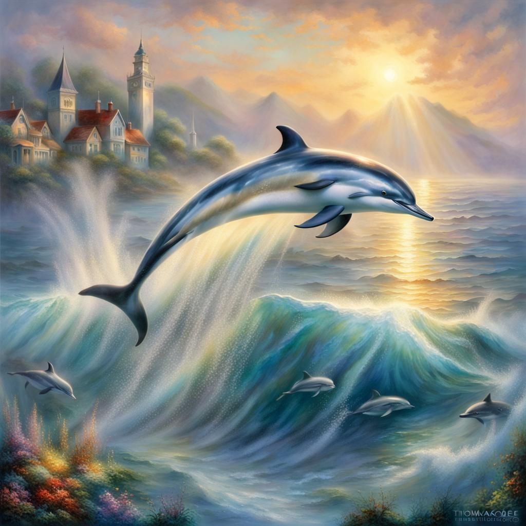 The common dolphin (Delphinus delphis), sometimes also the c...