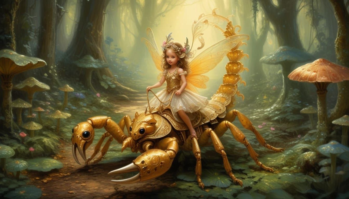 Fairy Princess on her Trusty Scorpion
