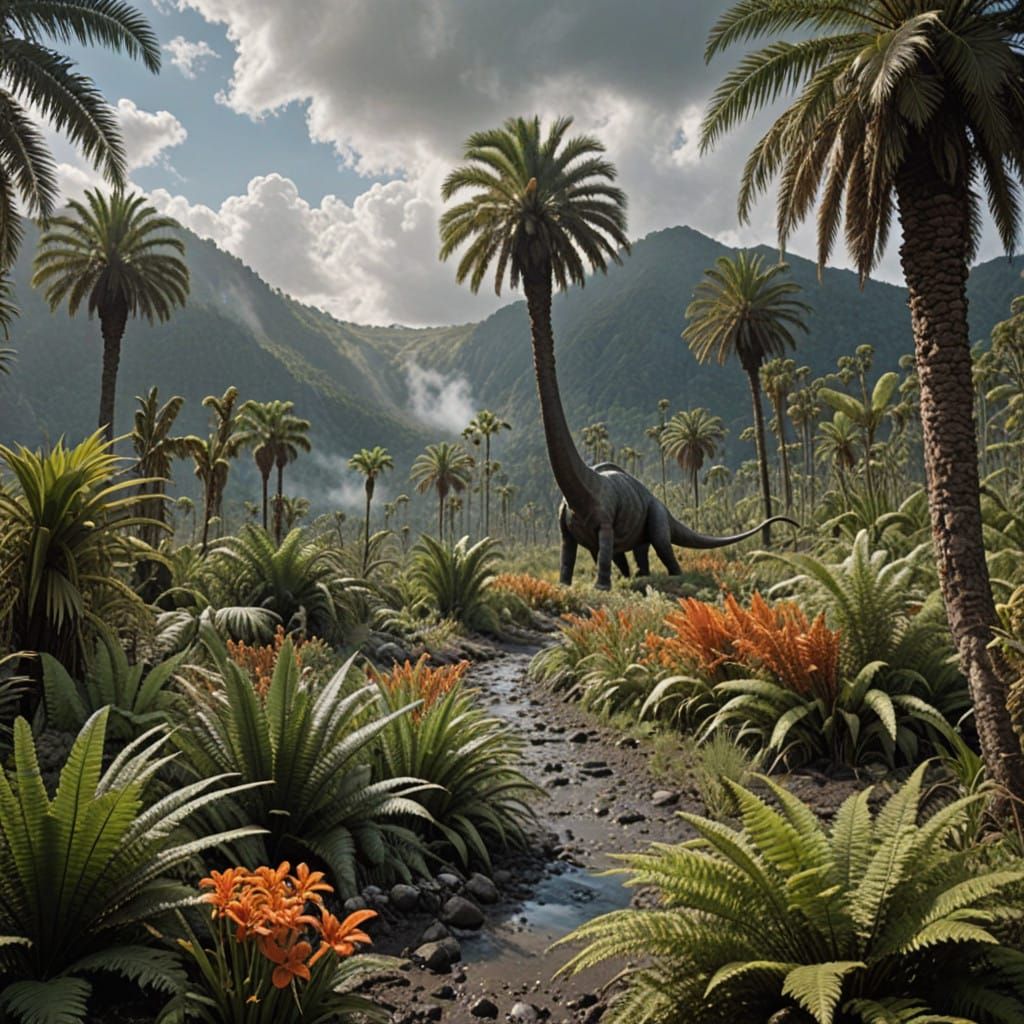 [Fail] Palm Tree Dinosaur  by @lionel