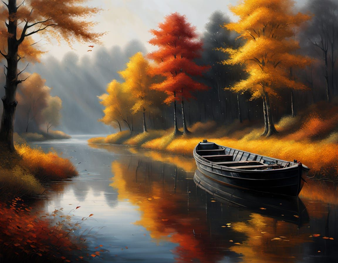 4 Seasons on the River - Autumn  by @John Doe