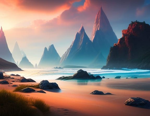 sunrise on the beach 1