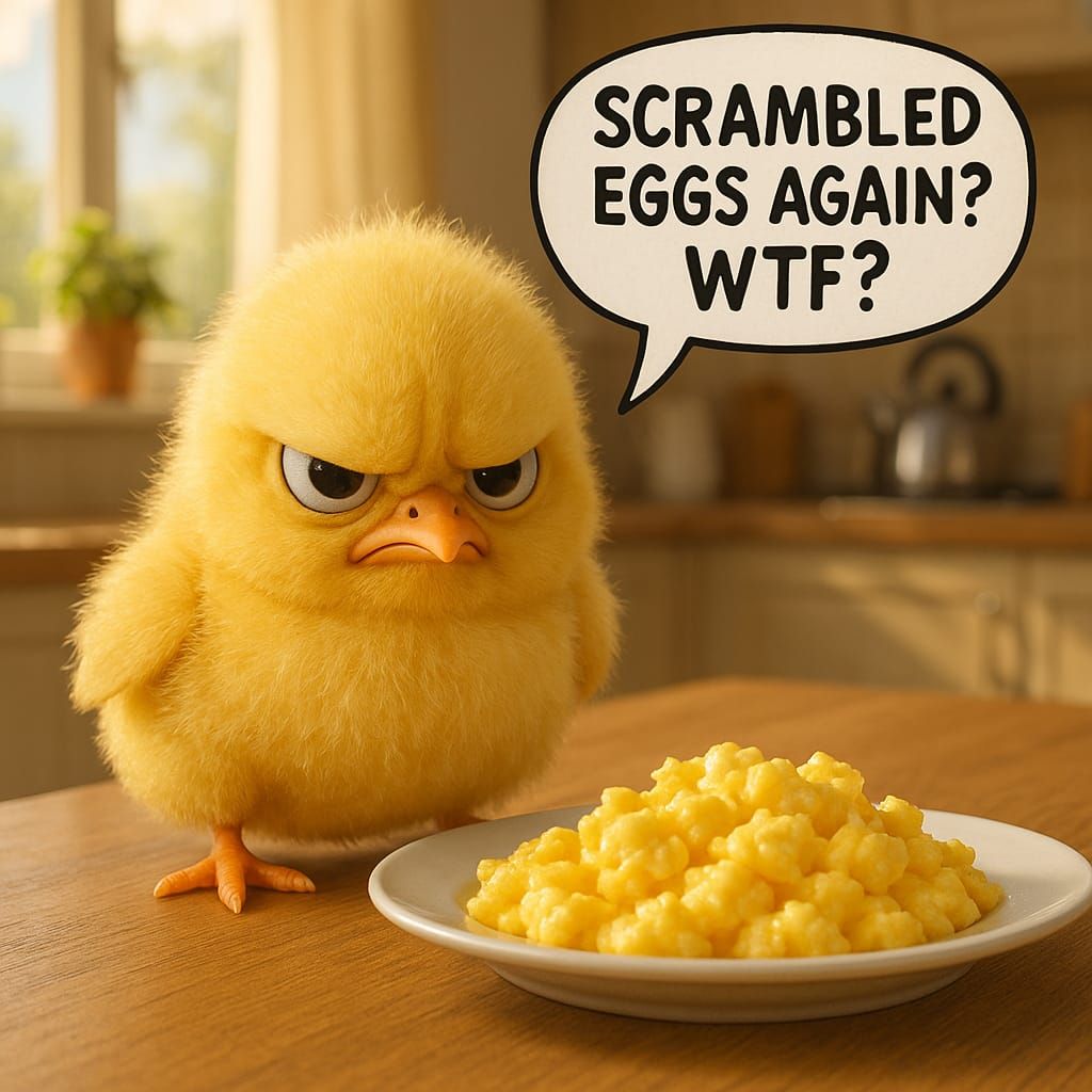 Scrambled eggs again?